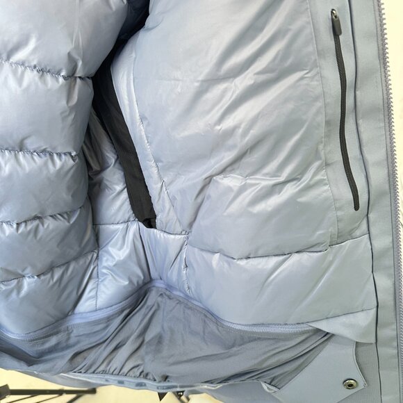 Men's Goose Down Arcteryx Logo Waterproof Warm Hooded Ski Puffer Jacket - Picture 12 of 15